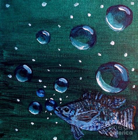 Bubble Fish Underwater Painting By Underwater Painting Fish Wall