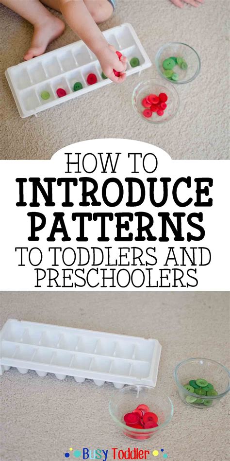 Introducing Patterns To Toddlers And Preschoolers Busy Toddler