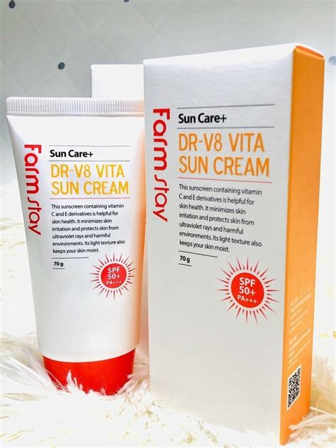 витаминизированный солнцезащитный крем dr-v8 vita sun cream spf50/pa ...