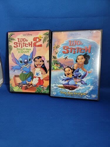 Lilo Stitch Lilo Stitch 2 DVD 2002 Walt Disney DVDs Blu Ray