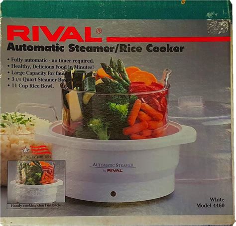 Rival Automatic Vegetable Steamer And Rice Cooker White