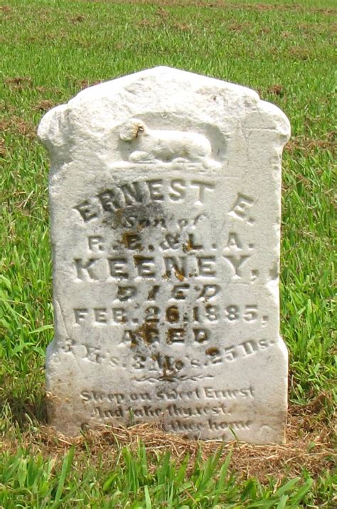 Ernest Elzie Keeney 1881 1885 Mémorial Find a Grave