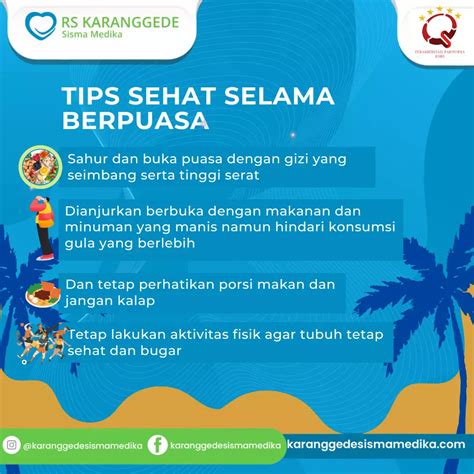 Tips Sehat Selama Berpuasa Rumah Sakit Karanggede Sismamedika