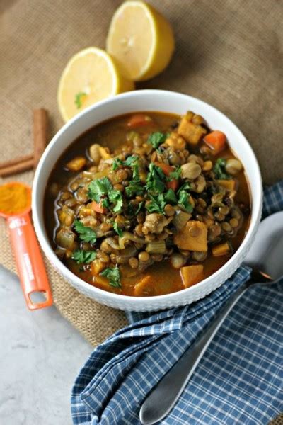 Exotic Moroccan Lentil Stew Vegan Gluten Free Recipe The Tattooed