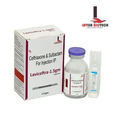 Ceftriaxone Sulbactam Injection Strength 1 5 Gm At Rs 125 Vial In