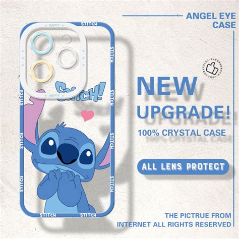 Yyds For Infinix Hot Pro Hot Back Cover Cute Naughty Stitch Transparent Silicone Soft Case