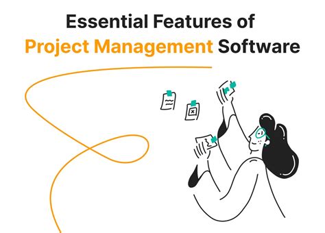 Essential Features Of Project Management Software Infographic