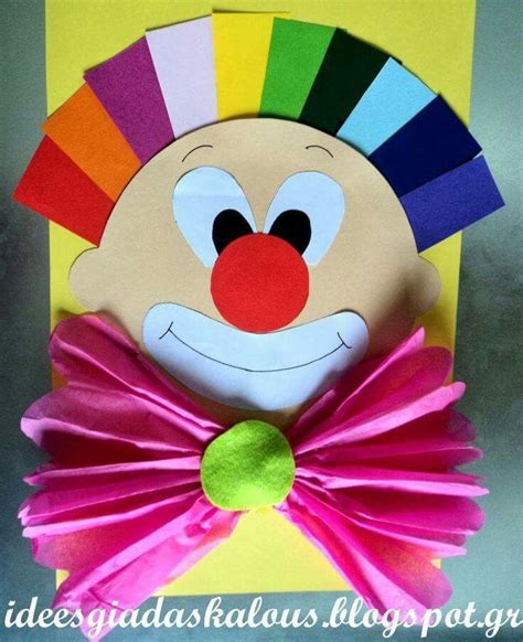 Pin By Chantal Boul On Circus Week Clown Crafts Carnival Crafts