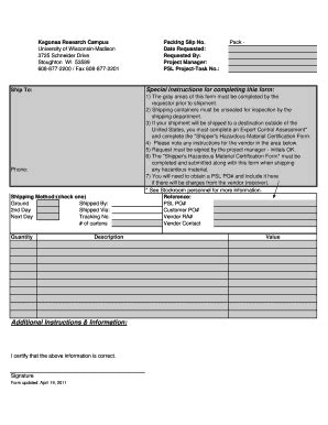 Fillable Online Src Wisc Special Instructions For Completing This Form