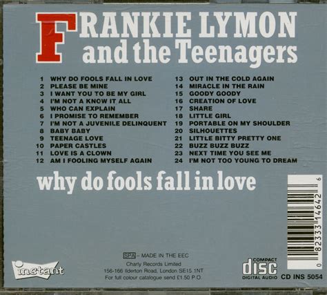 Frankie Lymon CD: Why Do Fools Fall In Love - Bear Family Records