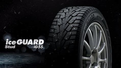 YOKOHAMA IceGuard IG55 žieminės dygliuotos padangos - YouTube