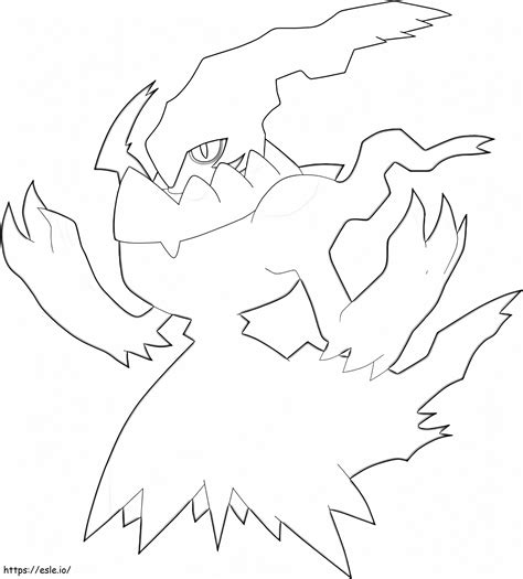 Pok Mon Darkrai Coloring Page