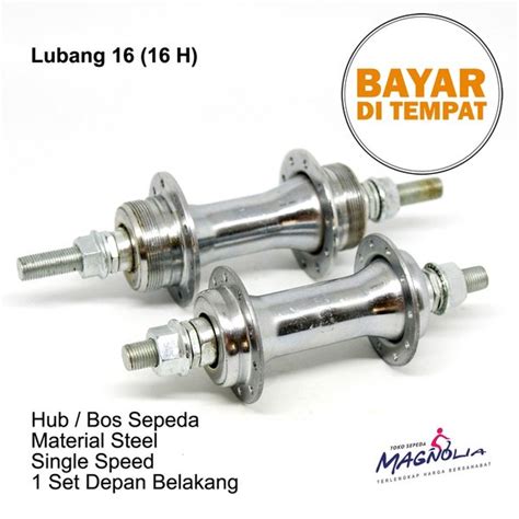 Jual Hub Bos Depan Belakang Sepeda Sepedah MTB Lipat Gunung Lubang 16