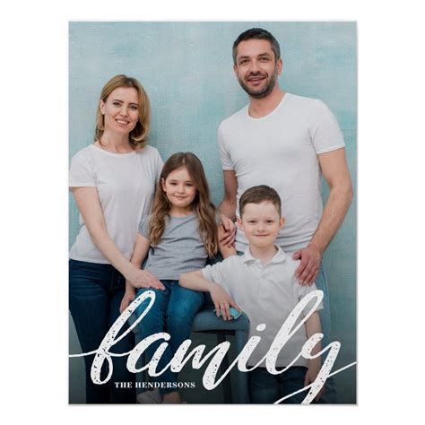 Modern Family Photo Poster | Zazzle | Family photos, Photo posters ...