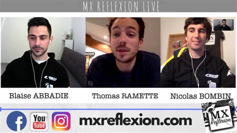 MX Reflexion Live Avec Thomas Ramette YouTube