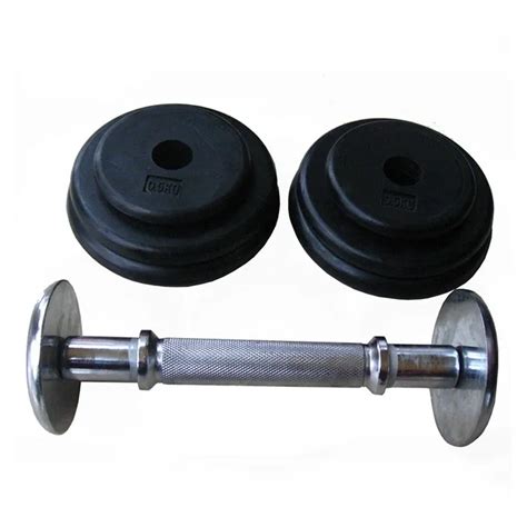 Adjustable Pro Style Rubber Dumbbell Set With Chrome End - Buy Commercial Dumbbell Set,20kg ...