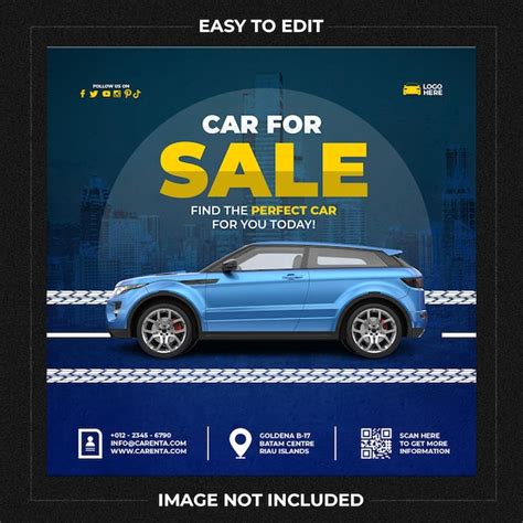 Premium Psd Car For Sale Social Media Instagram Template