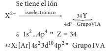 Si Se Tiene Un Ion X Que Es Isoelectronico Co Otra Especie Atomica Y