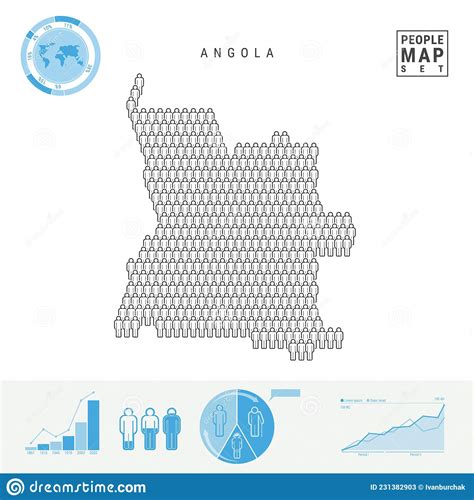 Mapa Do Cone Do Povo Angola Silhueta Vetorial Estilizada De Angola