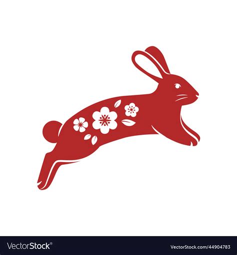 Chinese Traditional Rabbit Royalty Free Vector Image