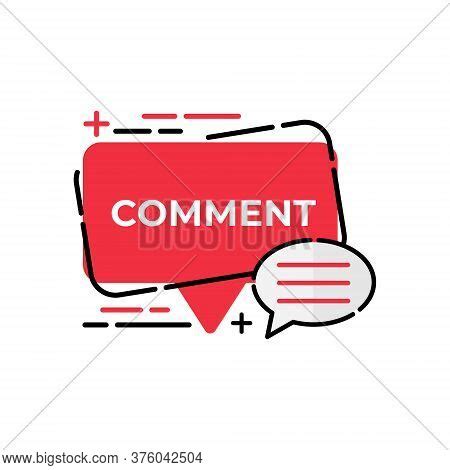 Comment Comment Icon Vector Photo Free Trial Bigstock