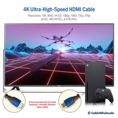 Certified Ultra-High-Speed HDMI Cable, 48Gbps, 4K / 8K, 2m