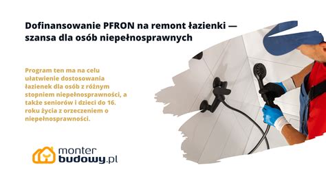 Dofinansowanie Pfron Na Remont Azienki Szansa Dla Os B Niepe Nosprawnych