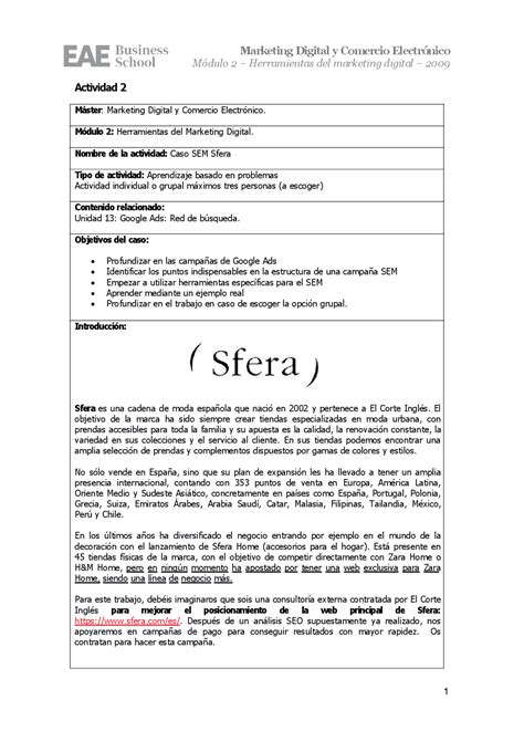 Actividad para realizar - Docsity 