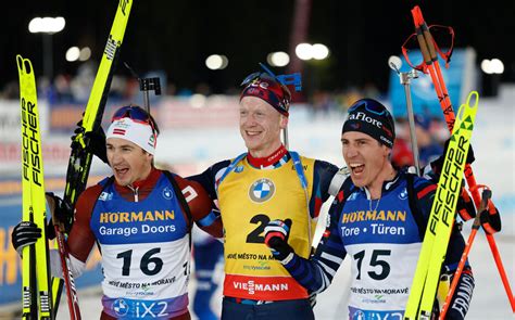 Biathlon Quentin Fillon Maillet décroche le bronze sur la mass start