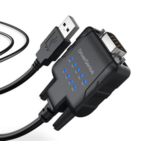 Drivergenius Usb To Serial Rs232 Db9 Adapter Cable