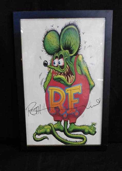 Ed Big Daddy Roth Autograph On Rat Fink