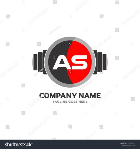 Letter Logo Design Icon Fitness Music Stock Vector Royalty Free