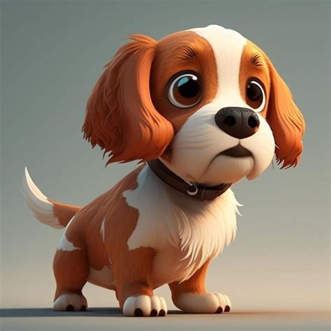 A Cute Cartoon Dog Character Ai Generative Premium Ai Generated Image