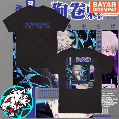 KAOS BAJU ANIME JUJUTSU KAISEN TOGE INUMAKI BIG SIZE JUMBO KAOS JUJUTSU