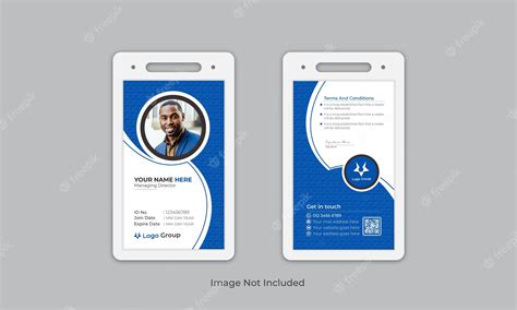 Premium Vector Creative Corporate Office Id Card Template Or Vector