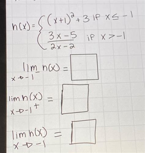 Solved Hx X123 If X≤−12x−23x−5 If