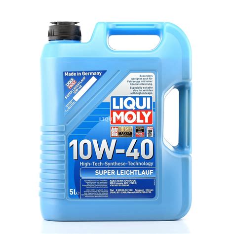 Motoröl LIQUI MOLY Leichtlauf Super 10W40 5l Fiat 9.55535-D2 Fiat 9. ...