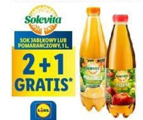 Promocja Solevita Sok Jab Kowy Lub Pomara Czowy L W Lidl