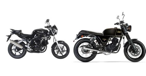 Motorrad Vergleich Hyosung GT 125 Naked 2015 Vs Mash Black Seven 2021