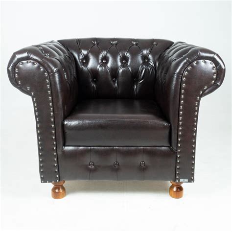 Poltrona Chesterfield Capitone Luis XV Courano Café Decoracao Sala