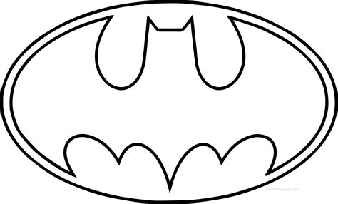 Outline-Batman-Logo-Coloring-Page - Supportive Guru