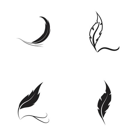 Feather logo vector template 13187422 Vector Art at Vecteezy