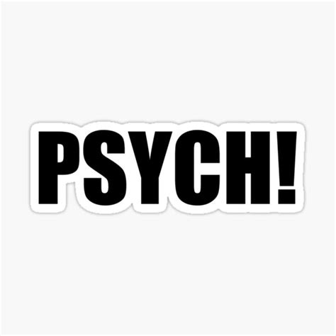 PSYCH Sticker For Sale By Ermisenda Redbubble