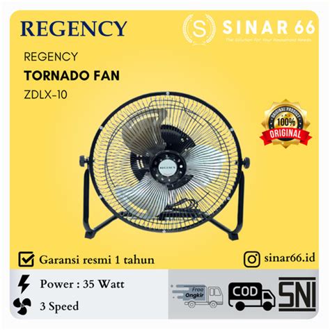 Jual REGENCY TORNADO FAN 10 KIPAS ANGIN DUDUK BESAR Baling Aluminum