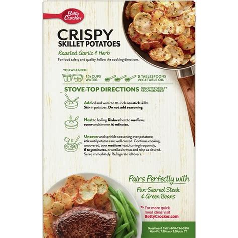 Betty Crocker Skillet Potatoes Roasted Garlic And Herb Crispy 42 Oz From Food Lion Instacart