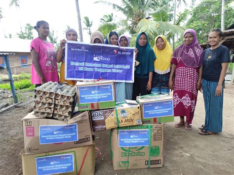 XL Axiata Kirim Bantuan Bagi Korban Erupsi Gunung Lewotobi NTT Palapa