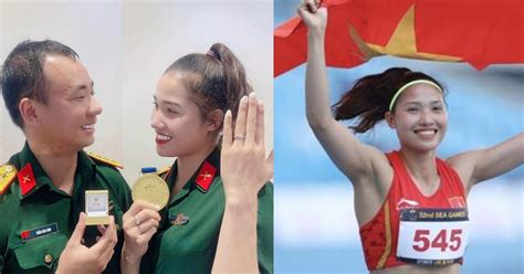 Hot girl điền kinh dân tộc Mường được bạn trai cầu hôn lãng mạn sau khi giành vàng SEA Games