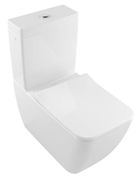 Venticello Washdown WC For Close Coupled WC Suite Rimless Angular