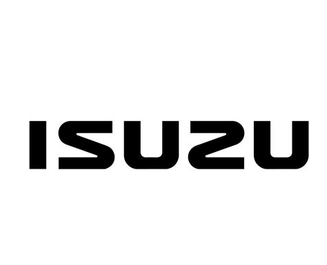 Isuzu Brand Logo Car Symbol Name Black Design Japan Automobile Vector ...