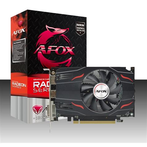 Tarjeta De Video Afox Radeon RX 550 4GB DDR5 128bits Gaming DVI HDMI D